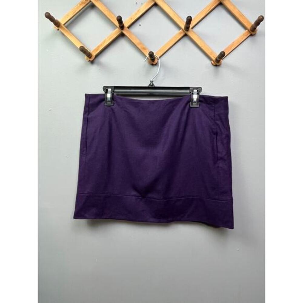KENAR Skirt Womens size 12 purple wool blend mini skirt Casual